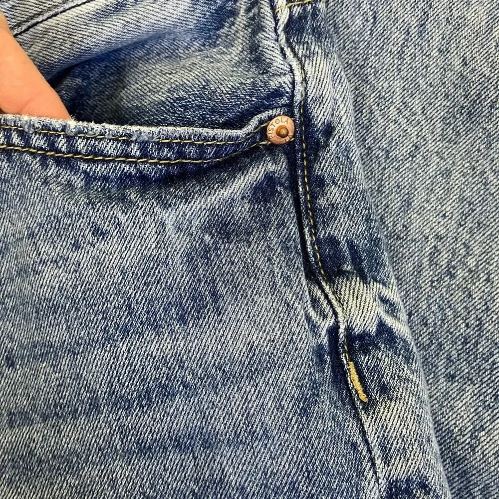 Pistola Sz 27 Keaton High Rise Slim Straight in Playday Wash 90s Ankle Casual - Picture 16 of 16